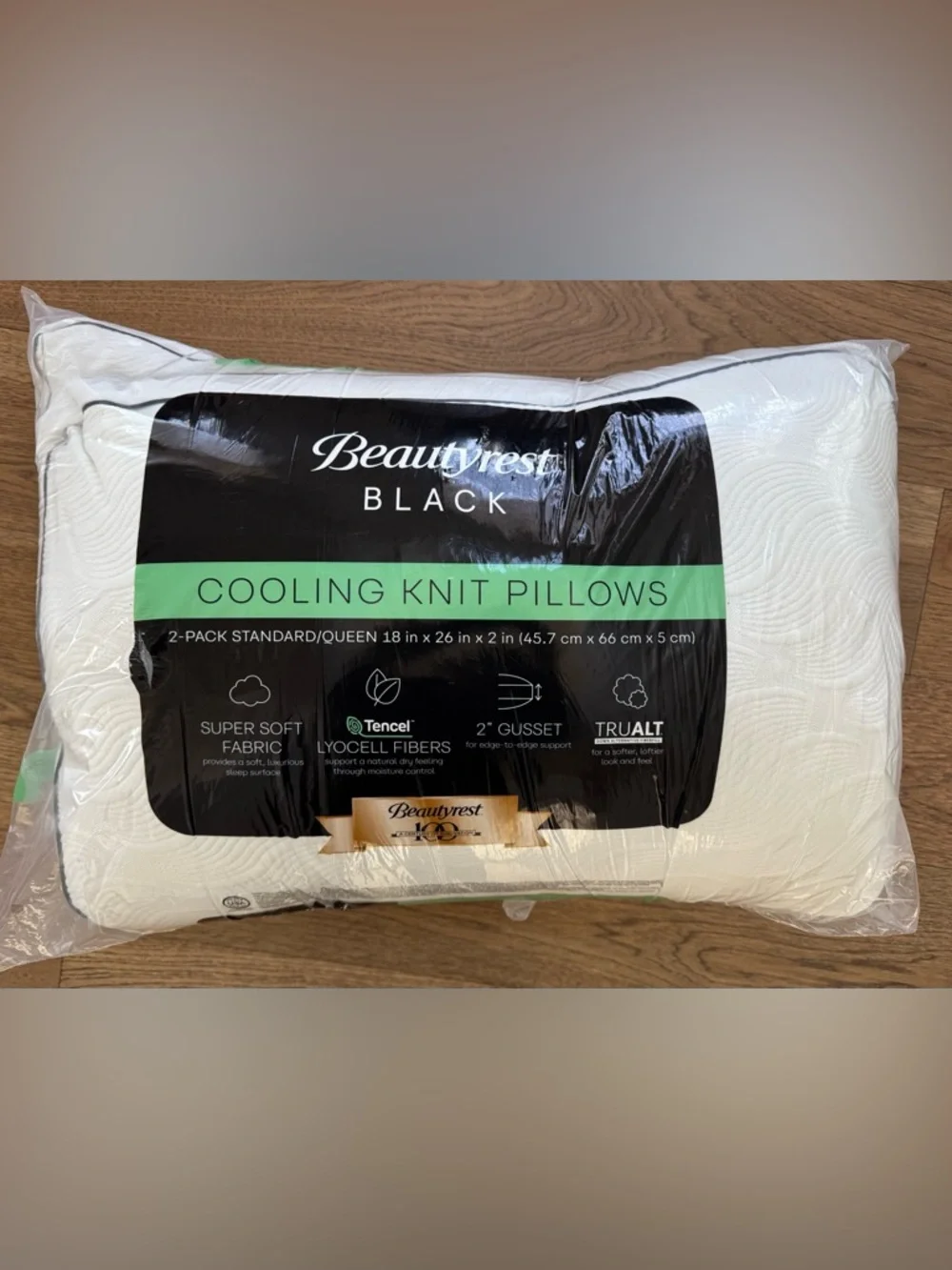 🎉LAST CHANCE🎉BEAUTYREST BLACK 2pk Luxurious Down Alternative Pillows